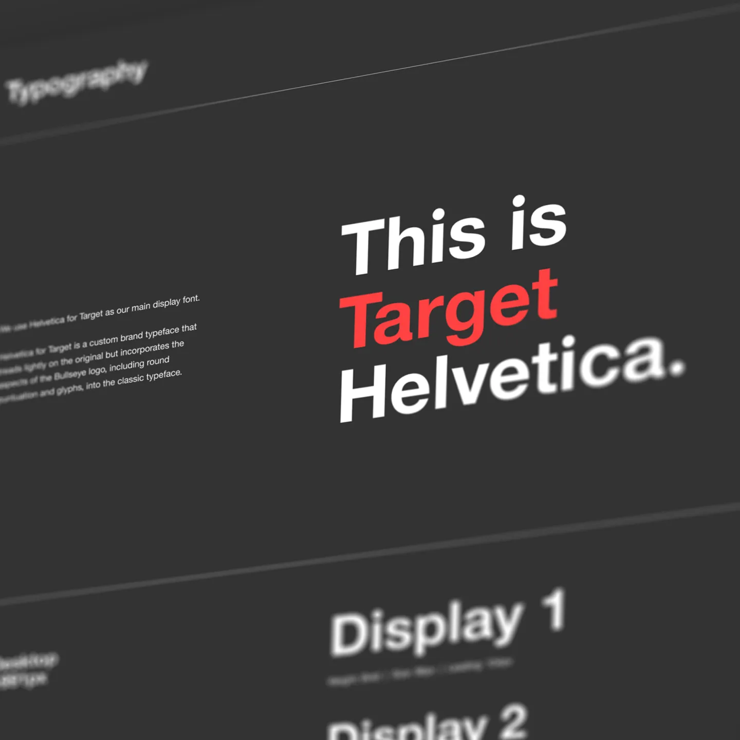 Image of the Typography page in the site Design Guidelines