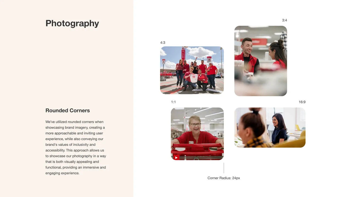 Image of the Photography page in the site Design Guidelines
