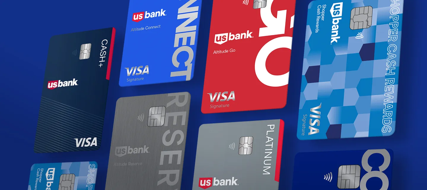 Composite image of U.S. Bank credit cards
