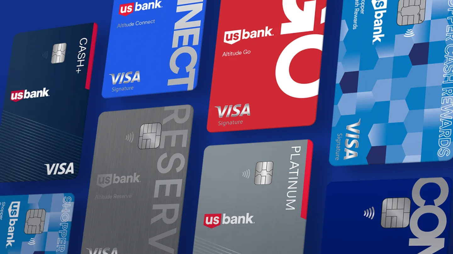 Composite image of U.S. Bank credit cards